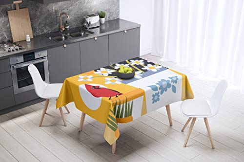 Le Jardin du Lin Tischdecke, 145 x 145 cm, entworfen und hergestellt in der Türkei von Bonamaison