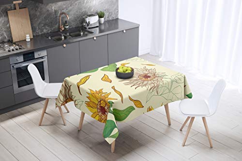 Le Jardin du Lin Tischdecke, 145 x 145 cm, entworfen und hergestellt in der Türkei von Bonamaison