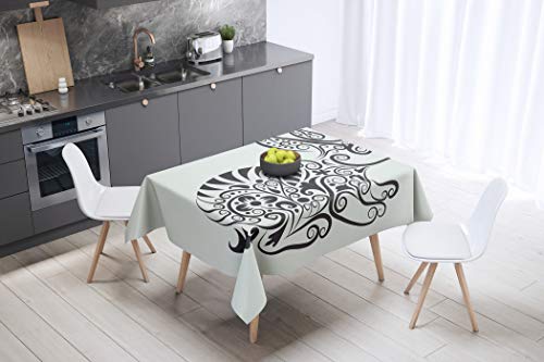 Le Jardin du Lin Tischdecke, 145 x 145 cm, entworfen und hergestellt in der Türkei von Bonamaison
