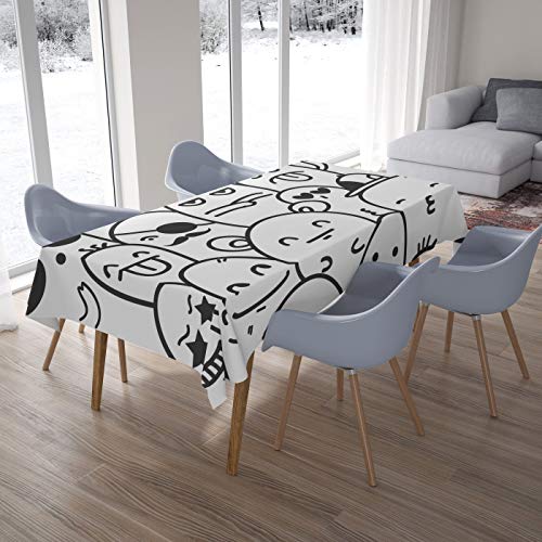 Le Jardin du Lin Tischdecke, 145 x 180 cm, entworfen und hergestellt in der Türkei von Bonamaison