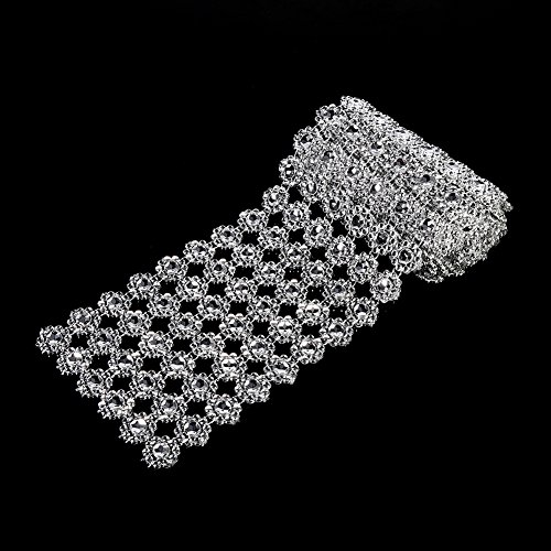 Bonbela 1 Yard Long Blumenform Mesh Warp Funkeln Künstlicher Kristall - -Banddekoration Bonbela 1 Yard Long Blumenform Mesh Warp Funkeln Künstlicher Kristall - -Banddekoration von Bonbela
