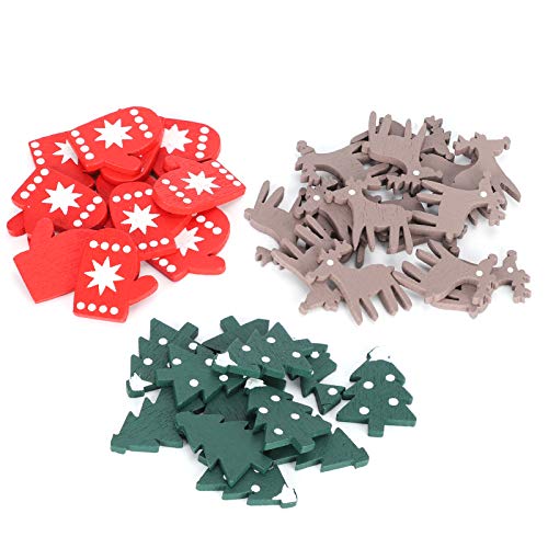 Bonbela 200pcs Weihnachtsholzchips -geschnittene MDF-DIY-Dekorationen für Baumfensterkamin mit Glänzenden Oberflächen-Rustikalen Muster Bonbela 200pcs Weihnachtsholzchips -geschnittene MDF-DIY-Dekorationen für Baumfensterkamin mit Glänzenden Oberflächen-Rustikalen Muster von Bonbela