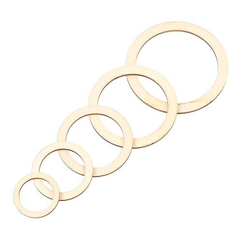 Bonbela 205pcs Unvollendete Holzringe, Flache Runde Holzanhänger, Leichte Glättung DIY Basteldekoration, Handwerksprojekte, Weihnachtsdekorationen, Hochzeitsdekor, Grußkarten Bonbela 205pcs Unvollendete Holzringe, Flache Runde Holzanhänger, Leichte Glättung DIY Basteldekoration, Handwerksprojekte, Weihnachtsdekorationen, Hochzeitsdekor, Grußkarten von Bonbela