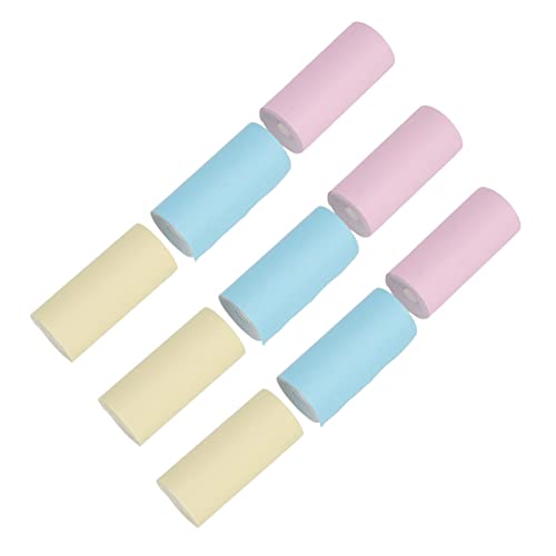 Bonbela 9 PCs Mini -Druckpapier -Rollen Mini Druckerpapier Selbstkleber Aufkleberpapier mit 9 Farben für Home Office DIY -Etikettierung Fotos Geschenke von Bonbela