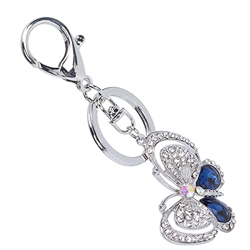 Bonbela Diamant Besetzte Schmetterlingsschlüsselketten -Kristallschlüsselring Pendant für Frauen mit Schlüsselringhaken für Bag -Autoschlüssel von Bonbela