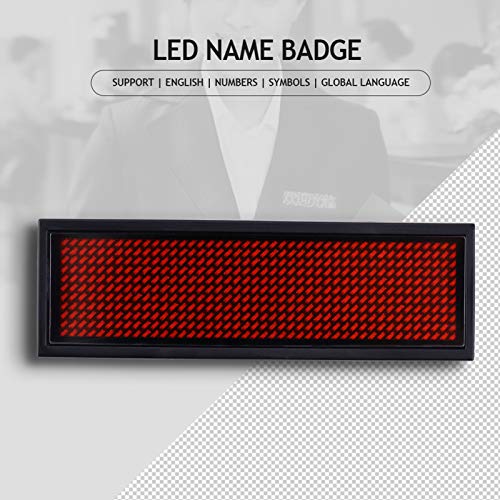 Bonbela Red LED Scrolling Sign Name Badge Message Tag Display Display Board Bonbela Red LED Scrolling Sign Name Badge Message Tag Display Display Board von Bonbela