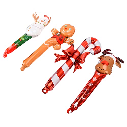 Bonbela Selbstversiegelte Leckere Rohrballonballon Tierballons Folienballons für Weihnachtsfeierdekorationen Foto Requisiten Kinder Spielzeug mit Aluminiumfolienmaterial von Bonbela