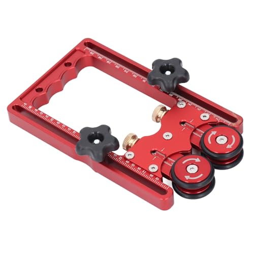 Bonbela Tischkreissägen-Vorratsrolle, Einzelweglager, Doppelrad, 160-mm-Schiene, Tischkreissägen-Vorschubführungsrolle für die Holzbearbeitung von Bonbela