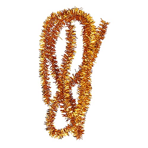 Bonbela Weihnachts -Lametta -Band Metallic Folienband Miniaturpuppenhaus Dekoration 45 Cm Bieger Drahtband für DIY -Handwerk mit Weichem Draht Im Inneren (Gold) von Bonbela