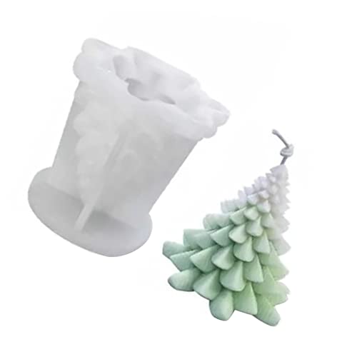 Bonbela Weihnachtsbaumkerzenform, 3D -Silikonform für DIY Bastelharz Form Süßes Form Glatter Wiederverwendbar, Weihnachtsbaumkerzenform für die Herstellung von Kerzen Seifen Schokoladen Bonbela Weihnachtsbaumkerzenform, 3D -Silikonform für DIY Bastelharz Form Süßes Form Glatter Wiederverwendbar, Weihnachtsbaumkerzenform für die Herstellung von Kerzen Seifen Schokoladen von Bonbela