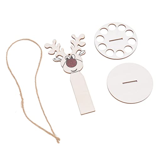 Bonbela Weihnachtsgeldhalter Money Kuchen -Verzierung DIY Holzgeld Geschenkbox mit 10 Löchern für Home Office Party Dekorationen (Typ 3) von Bonbela