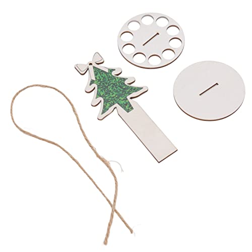 Bonbela Weihnachtsgeldhalter Money Kuchen -Verzierung DIY Holzgeld Geschenkbox mit 10 Löchern für Home Office Party Dekorationen (Weihnachtsbaum) von Bonbela