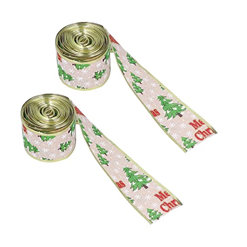 Bonbela Weihnachtsverpackungsband Feiertagsgeschenkband Weihnachtsdekorationsband mit Metallkanten für Handwerksbaumkränze Schleifen Bonbela Weihnachtsverpackungsband Feiertagsgeschenkband Weihnachtsdekorationsband mit Metallkanten für Handwerksbaumkränze Schleifen von Bonbela