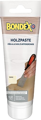 Bondex 419392 Holzkitt zur Reparatur von Rissen und Löchern, weiß, 0,12 kg Bondex 419392 Holzkitt zur Reparatur von Rissen und Löchern, weiß, 0,12 kg von Bondex