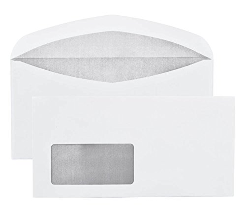 POSTHORNvelox Briefumschlag DIN lang (1000 Stück), haftklebender Briefumschlag mit Fenster, weiße Briefumschläge mit grauem Innendruck für Sichtschutz, 110x220 mm, 75g/m² von Bong Bauwens
