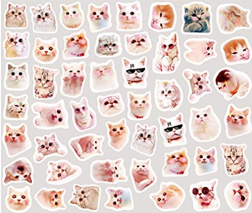 Bongles 100pcs Katze Dekorative Sticker Scrapbooking DIY Tagebuch Kawaii Briefpapier Nette Aufkleber von Bongles