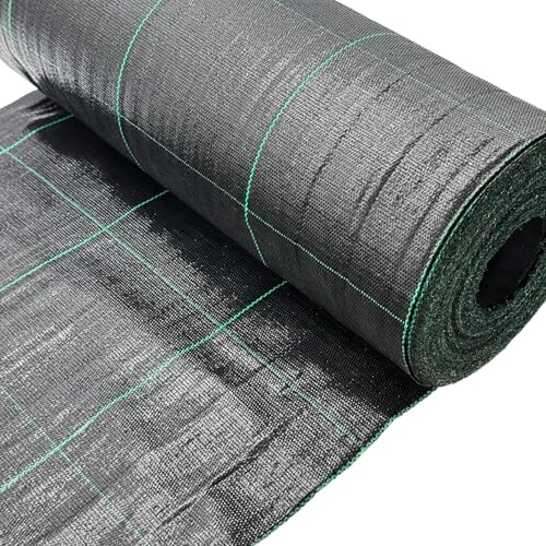 Bodengewebe Abdeckvliesr 100g/m² Unkrautvlies, Unkrautfolie, Mulchvlies (2 x 100 m) von Boni-Shop