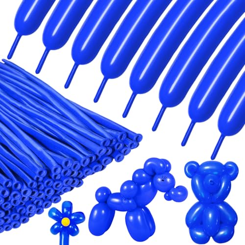 Modellierballons 100 Stück Blau 260Q Lange Verdrehung Ballon Latex Magische Ballons für Party Geburtstag Hochzeit Clown Dekorationen Modellierballons 100 Stück Blau 260Q Lange Verdrehung Ballon Latex Magische Ballons für Party Geburtstag Hochzeit Clown Dekorationen von Bonjle