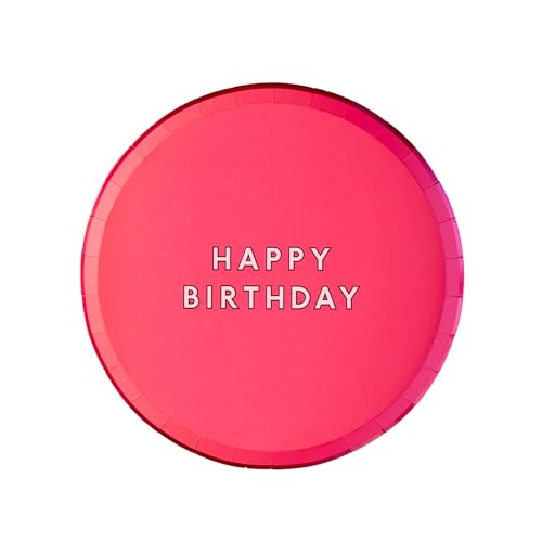 Bonjour Fête Happy Birthday kleine Pappteller | Stabile Einwegteller für Geburtstagsfeiern und Feiertage | Goldfolie | Partyzubehör Dekorationen | Premium 21 cm Teller, 8 Stück Bonjour Fête Happy Birthday kleine Pappteller | Stabile Einwegteller für Geburtstagsfeiern und Feiertage | Goldfolie | Partyzubehör Dekorationen | Premium 21 cm Teller, 8 Stück von Bonjour Fete