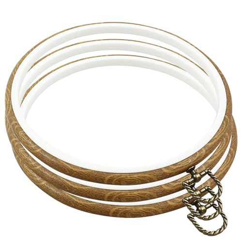 Bonsicoky Stickrahmen, rund, 22 cm, 3 Stück Bonsicoky Stickrahmen, rund, 22 cm, 3 Stück von Bonsicoky