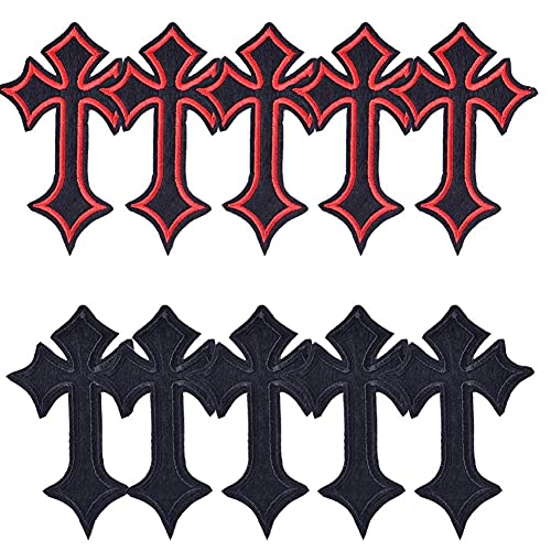 10 Stücke Kreuz Bestickte Flecken Für Kleidung Nähen Zubehör Dekorative Abzeichen Applique Bügeln Kleidung Rot/Schwarz Kreuz 10 Stücke Kreuz Bestickte Flecken Für Kleidung Nähen Zubehör Dekorative Abzeichen Applique Bügeln Kleidung Rot/Schwarz Kreuz von Bontannd
