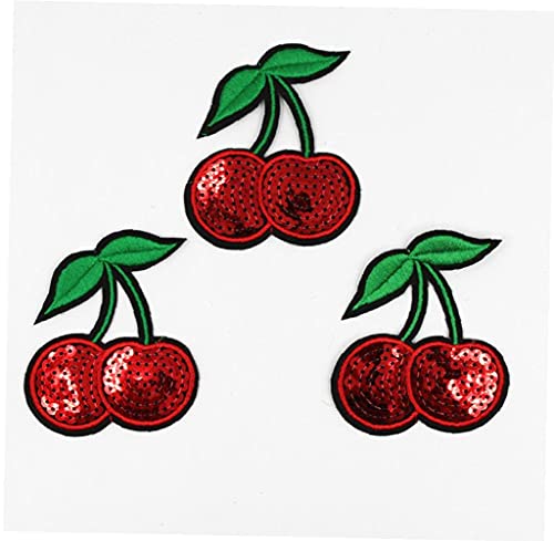 10pcs Kirsch Pailletten Bestickt Patches Obst Eisen Auf Flecken Nähen Auf Applique Motiv Abzeichen Für Garment Aufkleber 10pcs Kirsch Pailletten Bestickt Patches Obst Eisen Auf Flecken Nähen Auf Applique Motiv Abzeichen Für Garment Aufkleber von Bontannd