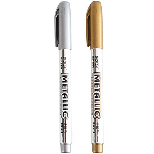 Bontannd 2 Stücke Metall wasserdichte Permanentfarbe Marker Stifte Manga Zeichnung Marker Schule Büro Supply Schreibwaren Geschenk Bontannd 2 Stücke Metall wasserdichte Permanentfarbe Marker Stifte Manga Zeichnung Marker Schule Büro Supply Schreibwaren Geschenk von Bontannd