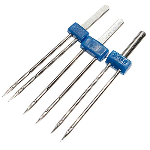 Bontannd 3 Teile/Satz Doppelstichnadeln 3 Verschiedene Größen Kugelschreiber Nadeln Stretch Twin Nadelstifte Für Haushaltsnähmaschine Bontannd 3 Teile/Satz Doppelstichnadeln 3 Verschiedene Größen Kugelschreiber Nadeln Stretch Twin Nadelstifte Für Haushaltsnähmaschine von Bontannd