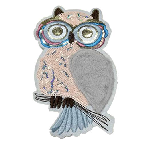 Große Abzeichen Nähen Bestickte Nähen Auf Patches Für Kleidung Pailletten Eule Patch Cartoon-Applikationen Große Abzeichen Nähen Bestickte Nähen Auf Patches Für Kleidung Pailletten Eule Patch Cartoon-Applikationen von Bontannd