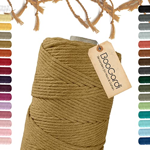 BooGardi Makramee Garn · viele Farben · Senfgelb 3mm x 200m · 3mm oder 5mm · Wollgarn · kreatives knüpfen weben Stricken · DIY Boho Garn BooGardi Makramee Garn · viele Farben · Senfgelb 3mm x 200m · 3mm oder 5mm · Wollgarn · kreatives knüpfen weben Stricken · DIY Boho Garn von BooGardi