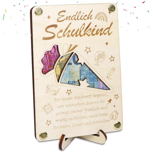 Geldgeschenk Einschulung aus Holz,Geschenke zur Schulanfang Deko Geldgeschenke Verpackung Karte Einschulung Tischdeko Schultüte Füllung Alles Gute zum Schulanfang Geldgeschenk karten Junge Mädchen Geldgeschenk Einschulung aus Holz,Geschenke zur Schulanfang Deko Geldgeschenke Verpackung Karte Einschulung Tischdeko Schultüte Füllung Alles Gute zum Schulanfang Geldgeschenk karten Junge Mädchen von Booaee