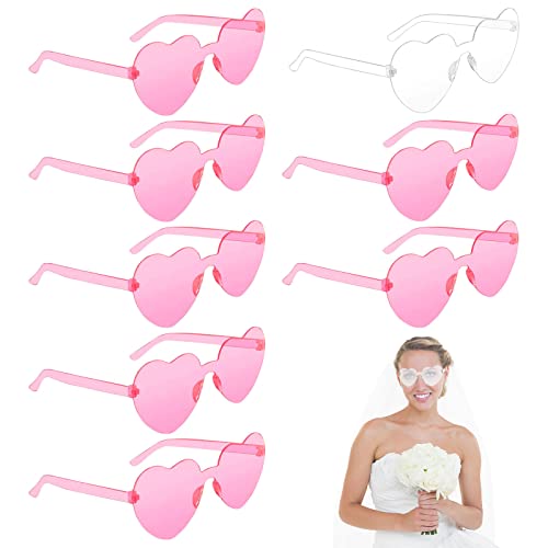 Party Brille, 8 Stück Magische Farben Party Brille, Hippie Brille, Herz Sonnenbrille für Damen, Herz Party Brillen, Herz Sonnenbrille für Geburtstagsfeier Party, Foto Requisiten, Erwachsene und Kinder Party Brille, 8 Stück Magische Farben Party Brille, Hippie Brille, Herz Sonnenbrille für Damen, Herz Party Brillen, Herz Sonnenbrille für Geburtstagsfeier Party, Foto Requisiten, Erwachsene und Kinder von Booaee