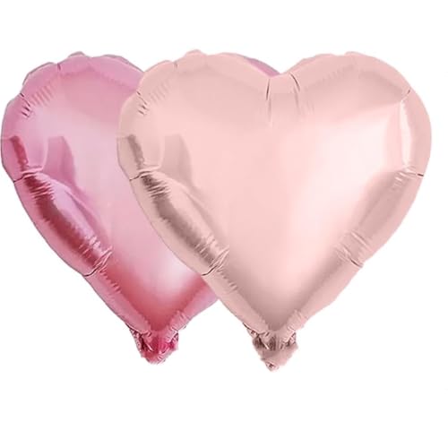 Herzballons in Pastellrosa, 45,7 cm, 12 Stück, herzförmige Heliumballons für Valentinstag, Braut, Hochzeit, Verlobung, Jahrestag Herzballons in Pastellrosa, 45,7 cm, 12 Stück, herzförmige Heliumballons für Valentinstag, Braut, Hochzeit, Verlobung, Jahrestag von Boojarr