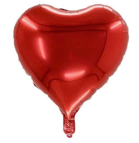 Rote Herzförmige Luftballons, 12 Stück rote Folienherzballons, 45,7 cm große rote Helium-Mylar-Ballons, rote Valentinstagsdekoration, Liebesballons für Valentinstag, Verlobung, Hochzeit, Party, Rote Herzförmige Luftballons, 12 Stück rote Folienherzballons, 45,7 cm große rote Helium-Mylar-Ballons, rote Valentinstagsdekoration, Liebesballons für Valentinstag, Verlobung, Hochzeit, Party, von Boojarr
