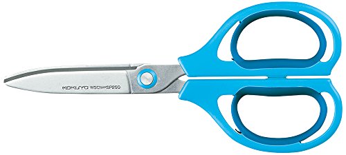 KOKUYO Allzweck-Schere mit Bogenklinge - Arch Blade Non-Stick Blau - Bastelschere: Japan Qualität von Bookchair Vertrieb