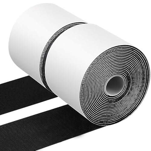 Boolico Selbstklebendes Extra Stark Klettband – Doppelseitiger Klettverschluss, Breites Klebeband für Fliegengitter, Couch-Kissen, DIY, Flauschband und Hakenband, 10 cm Breite 5 Meter Lang, Schwarz Boolico Selbstklebendes Extra Stark Klettband – Doppelseitiger Klettverschluss, Breites Klebeband für Fliegengitter, Couch-Kissen, DIY, Flauschband und Hakenband, 10 cm Breite 5 Meter Lang, Schwarz von Boolico