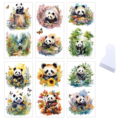 6 Blatt Rub On Transfer Aufkleber Panda Bambus Rub on Sticker Panda Niedliche Tieraufkleber zum Basteln Ästhetische Dekoration Transferaufkleber für Möbel Fenster Glas Scrapbook Album Photo Karten 6 Blatt Rub On Transfer Aufkleber Panda Bambus Rub on Sticker Panda Niedliche Tieraufkleber zum Basteln Ästhetische Dekoration Transferaufkleber für Möbel Fenster Glas Scrapbook Album Photo Karten von BoomTeck