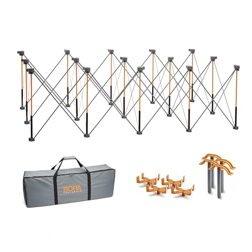 BORA Centipede CK15S Tragbarer Arbeitsständer, 76,2 cm Höhe, inklusive 4 X-Cups, 4 Schnellklemmen, Tragetasche, tragbarer Arbeitsstütz-Sägebock, 1,2 m x 2,4 m, 76,2 cm Arbeitshöhe, 2,721 kg Tragkraft, BORA Centipede CK15S Tragbarer Arbeitsständer, 76,2 cm Höhe, inklusive 4 X-Cups, 4 Schnellklemmen, Tragetasche, tragbarer Arbeitsstütz-Sägebock, 1,2 m x 2,4 m, 76,2 cm Arbeitshöhe, 2,721 kg Tragkraft, von BORA