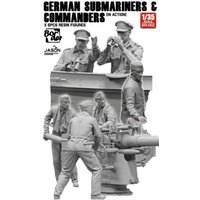 German Submarines & Commanders Set of 6 Resin Figures von Border Model