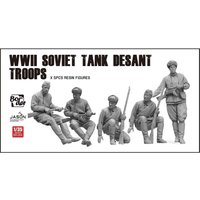 WWII Soviet Tank Desant Troops (5 pcs. Resin Figures) von Border Model