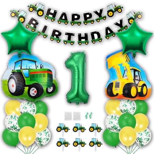 Borsgye Grün Traktor Geburtstag Deko 1 Jahre Foil Balloon Auto Trecker Luftballons Bauernhof Geburtstagsdeko Folienballon Traktor Bagger Happy Birthday Banner Tortendeko für Jungen Party Deko Borsgye Grün Traktor Geburtstag Deko 1 Jahre Foil Balloon Auto Trecker Luftballons Bauernhof Geburtstagsdeko Folienballon Traktor Bagger Happy Birthday Banner Tortendeko für Jungen Party Deko von Borsgye
