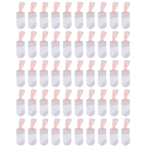 Bortivier 50 Stück Mattiertes Acryl-Hochzeitskarten-, Acryl-Namensschild, Bogen, Leere Hochzeitsdekoration, Sitzkarten, DIY-Tischkarte A von Bortivier