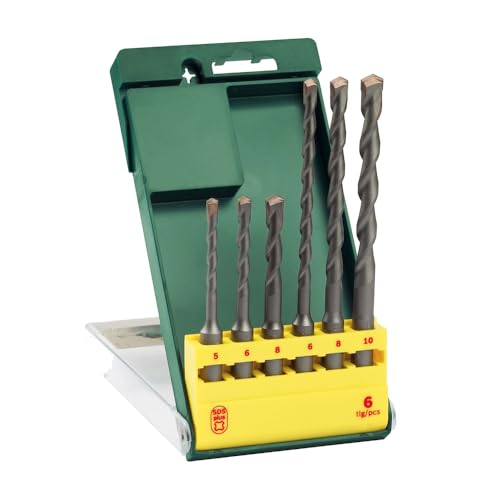 Bosch Accessories 6 tlg. Bohrer Set SDS plus-1 (für Beton, Naturstein, Mauerwerk, Ø 5-10 mm, Zubehör Bohrhammer) Bosch Accessories 6 tlg. Bohrer Set SDS plus-1 (für Beton, Naturstein, Mauerwerk, Ø 5-10 mm, Zubehör Bohrhammer) von Bosch