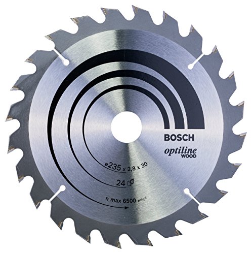 Bosch Accessories Bosch Professional 1x Kreissägeblatt Optiline Wood (Sägeblatt für Holz, Ø 235 x 30 x 2,8 mm, 24 Zähne, Zubehör Kreissäge) von Bosch Accessories
