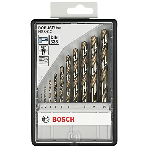 Bosch Accessories Pro 10tlg. Metallbohrer-Set HSS-Cobalt Robust Line von Bosch Accessories