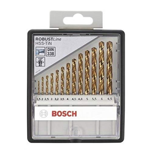Bosch Professional 13tlg. Metallbohrer-Set HSS-TiN Robust Line von Bosch Accessories