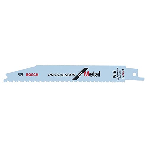 Bosch Professional 2x Säbelsägeblatt 'Progressor for Metal' S123XF (für Metall, 150 x 19 x 0.9mm, Zubehör für Stichsägen) von Bosch Accessories