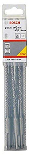 Bosch Professional Hammerbohrer SDS-plus-5 (10 Stück), 6 mm x 215 mm von Bosch