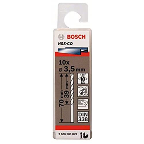 Bosch Accessories Professional Metallbohrer HSS-Cobalt (10 Stück, Ø 3,5 mm) von Bosch Accessories