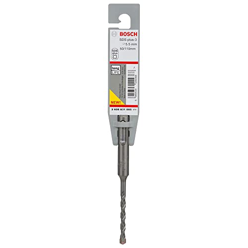 Bosch Accessories Professional Hammerbohrer SDS plus-3 (für Beton, 5,5 x 50 x 110 mm, Zubehör Bohrhammer) von Bosch